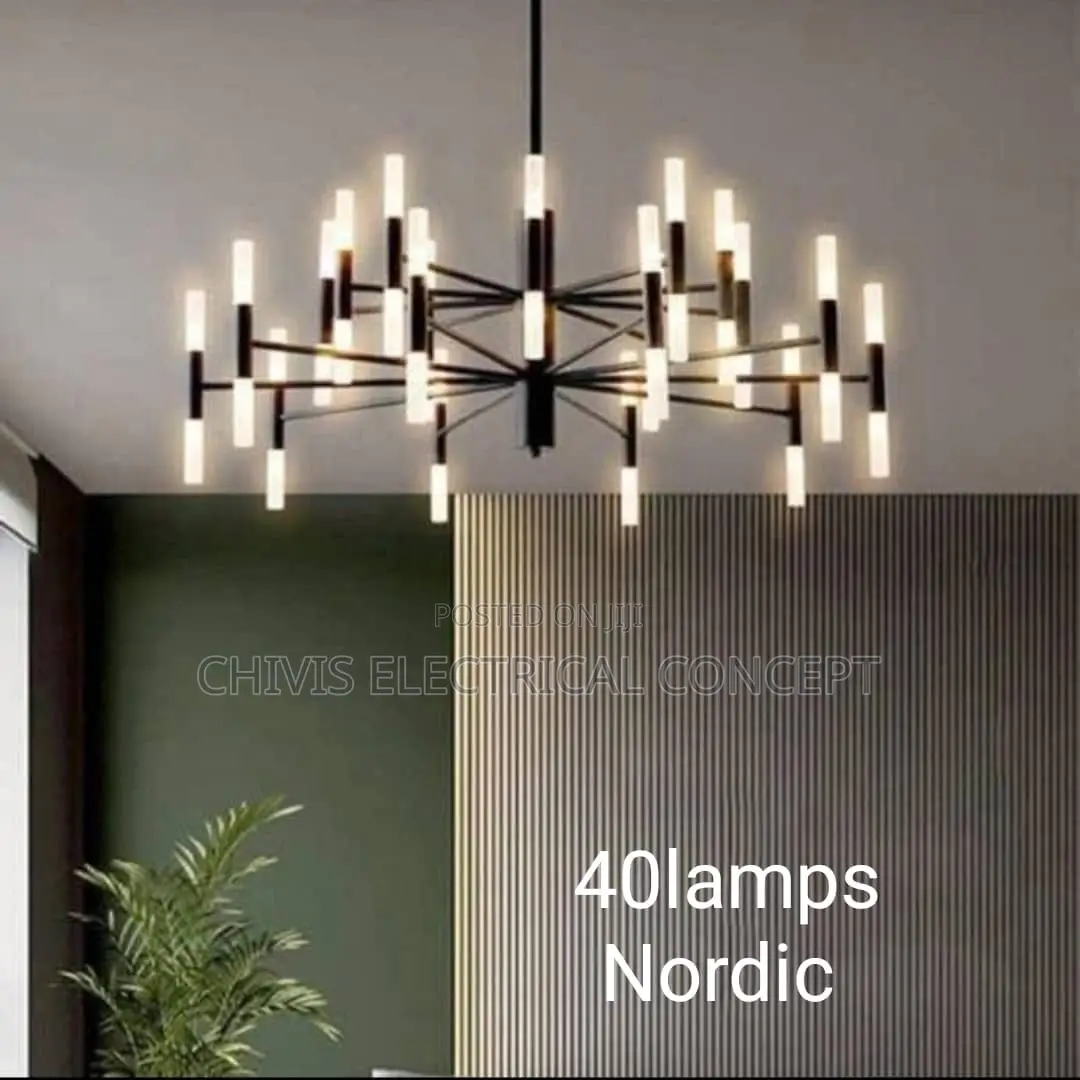 Luxury Multi-Head Branch Design Ceiling Chandelier Gold/