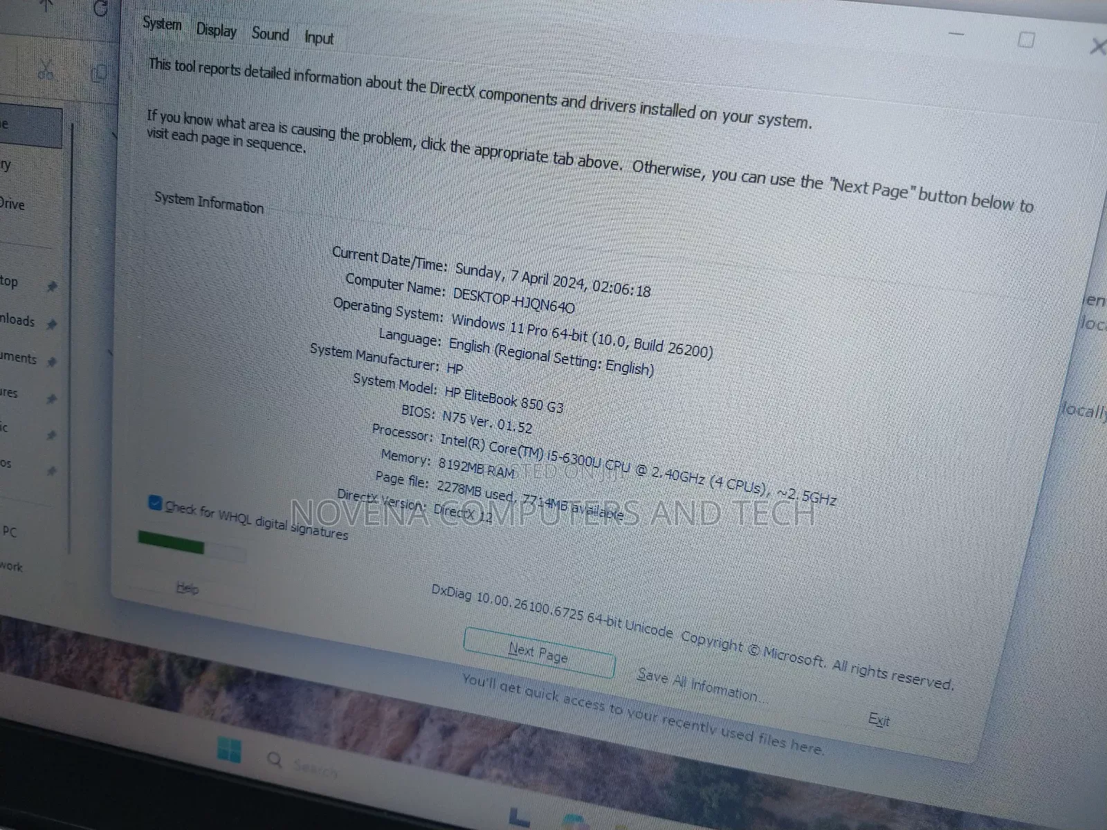 Laptop HP EliteBook 850 G3 8GB Intel Core i5 SSD 256GB
