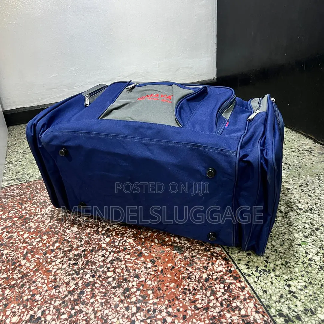 Extra Spacious Fabric Travel Duffel Bag – Blue