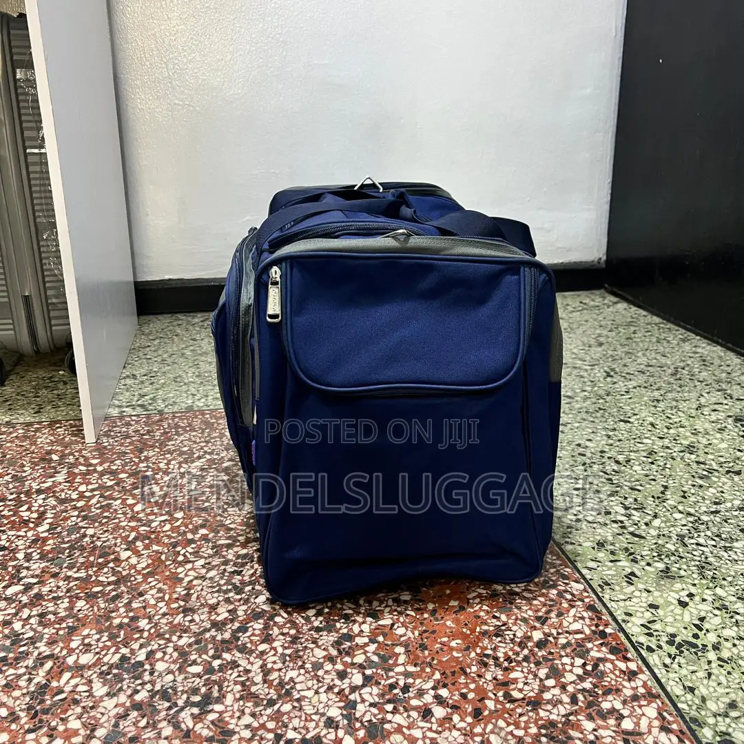 Extra Spacious Fabric Travel Duffel Bag – Blue