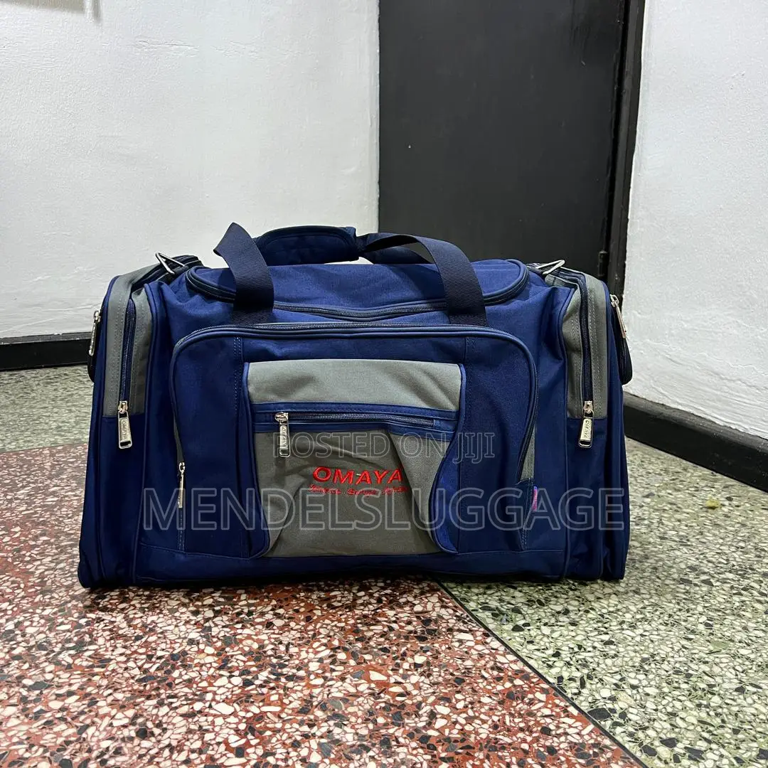 Extra Spacious Fabric Travel Duffel Bag – Blue