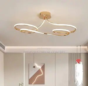 Tcy 75cm Modern Dimmable Led Ceiling Light 28w Gold/Chrome/Black