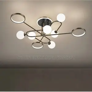 Modern Simple Style Led Chandelier for Living Room Bedroom Kitchen
