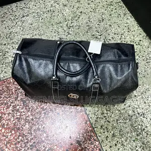 Premium Black Monogram Travel Duffel Bag – Large Size