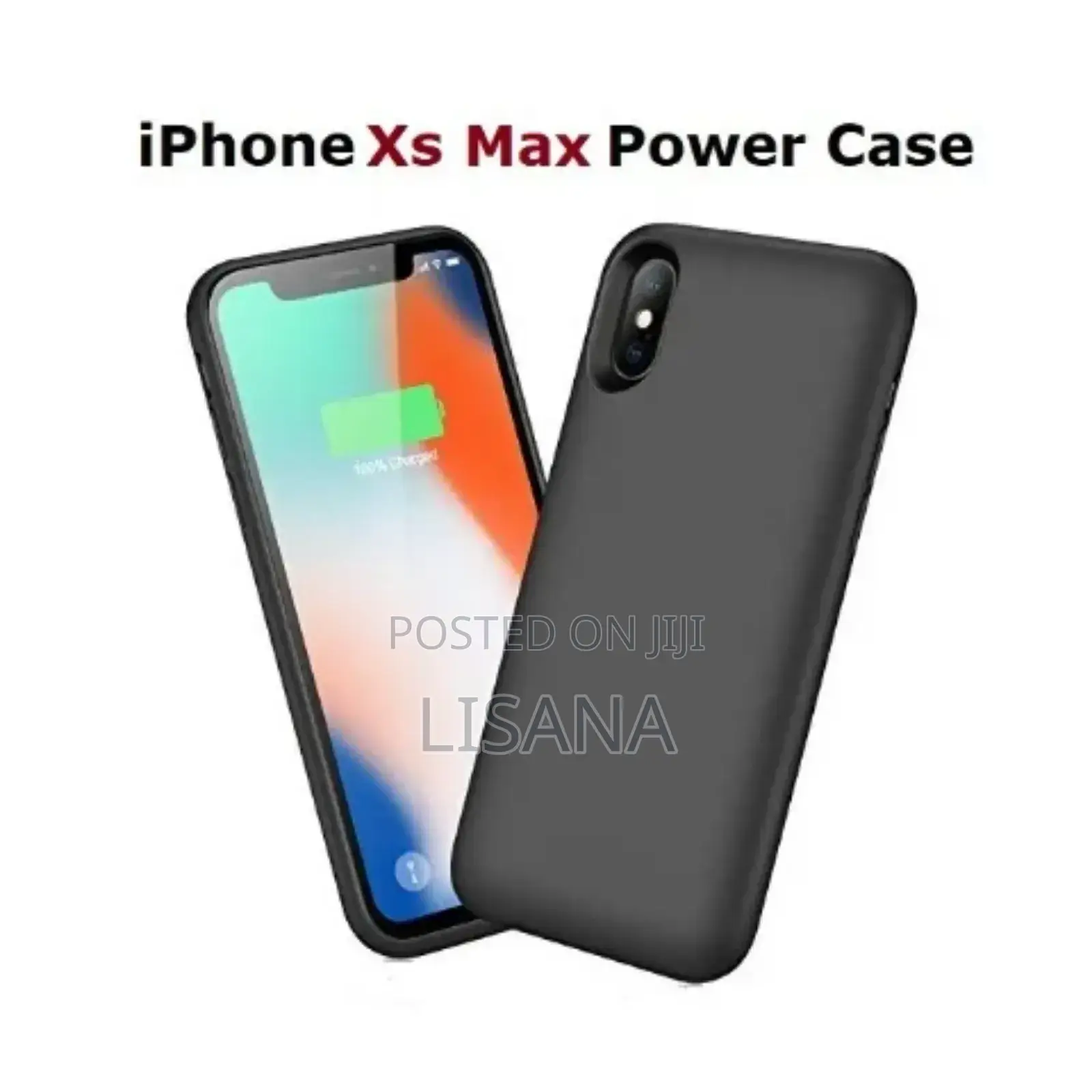 Battery Power Case for iPhone Xs Max -6000mah | Black