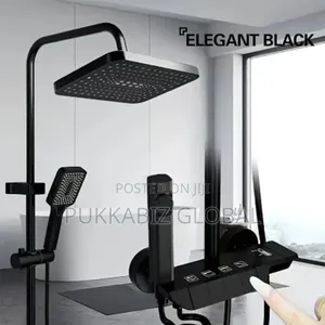 Piano Standing Shower With Set Black