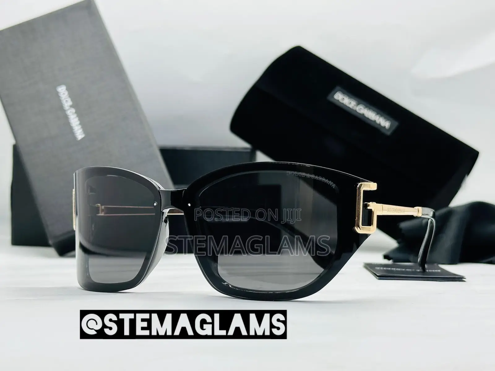 Dolce Gabbana Elegant Vintage Black Eyeglasses