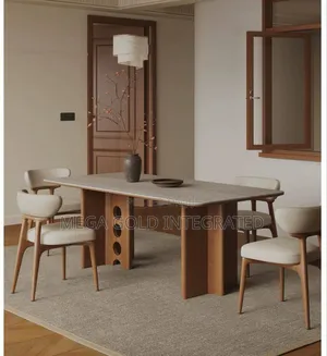 Quality 6 Seaters Marble Dining Set
