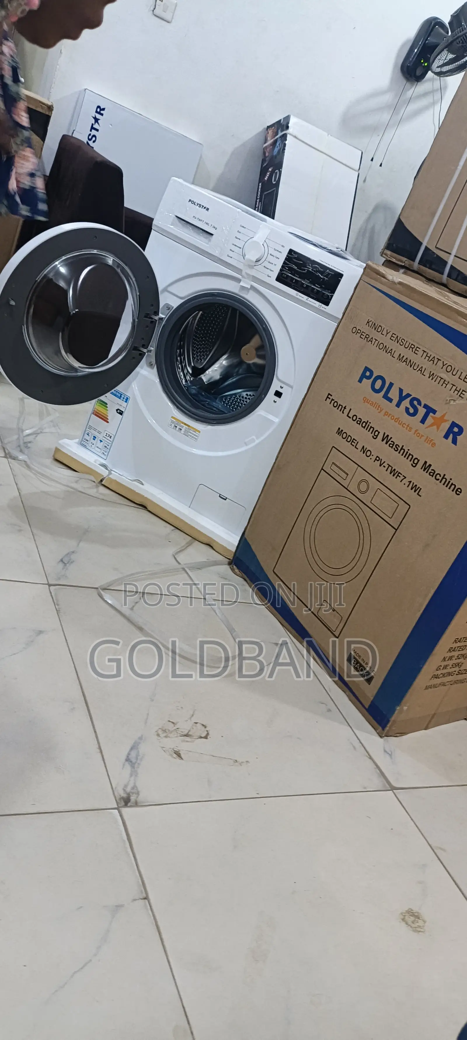 Polystar Front Load Washing Machine With Easy-Use Control Panel