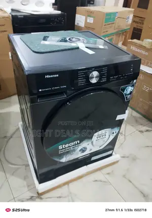 Hisense 10.5kg/7kg Washer Dryer Combo With Steam Cure – Silver/White