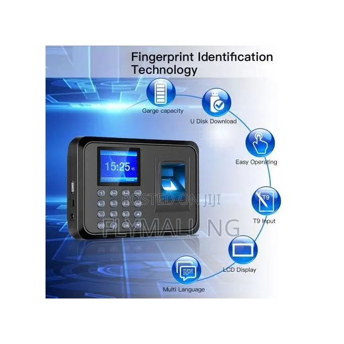 Fingerprint Time Clock Biometric Attendance Machine Identification