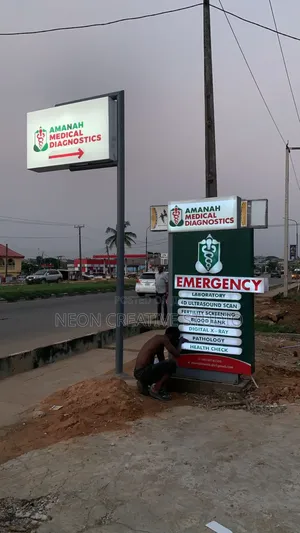 Pole Pylon and Full Standing Pylon Signage Fabrication in Lagos