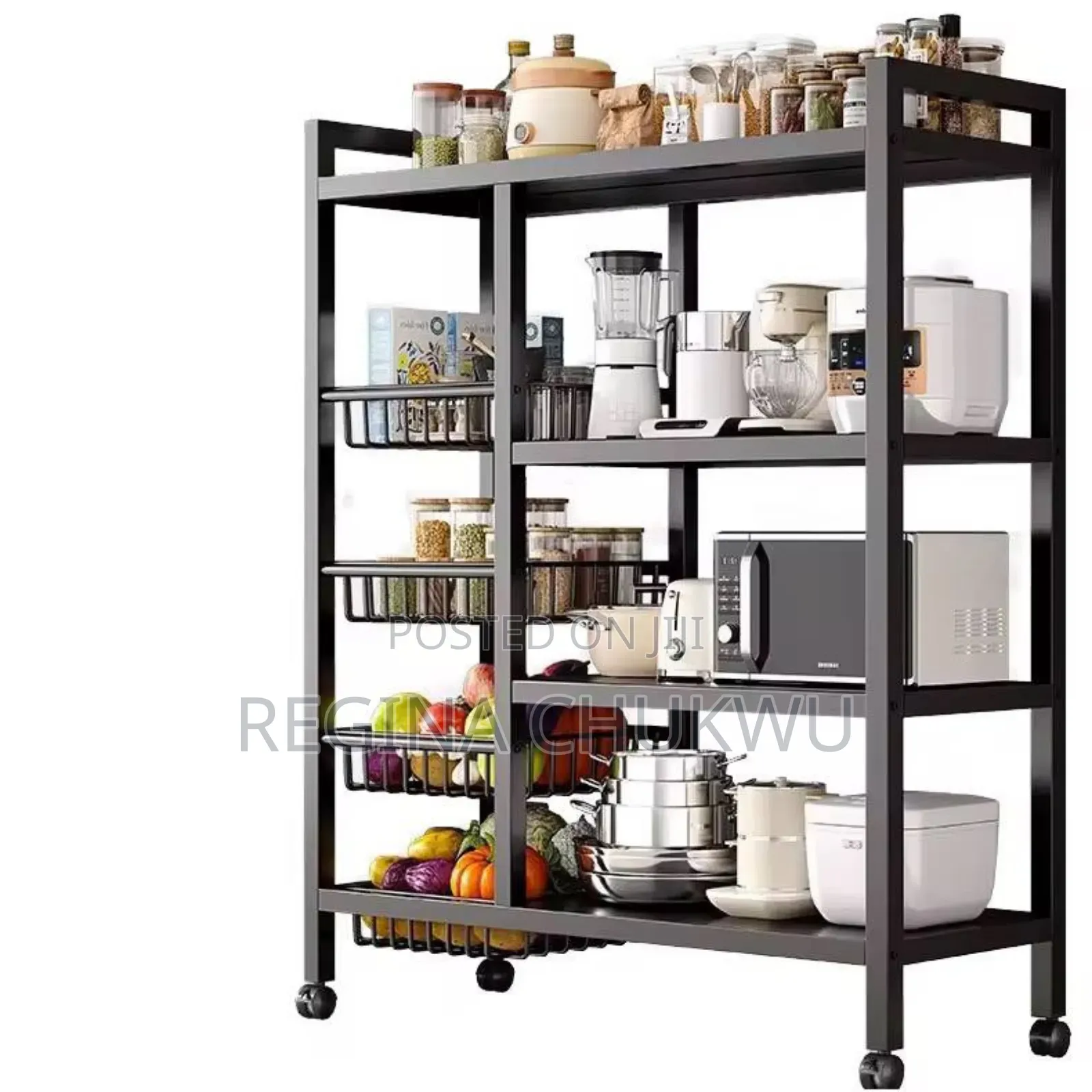 4 Layer Rack With Basket