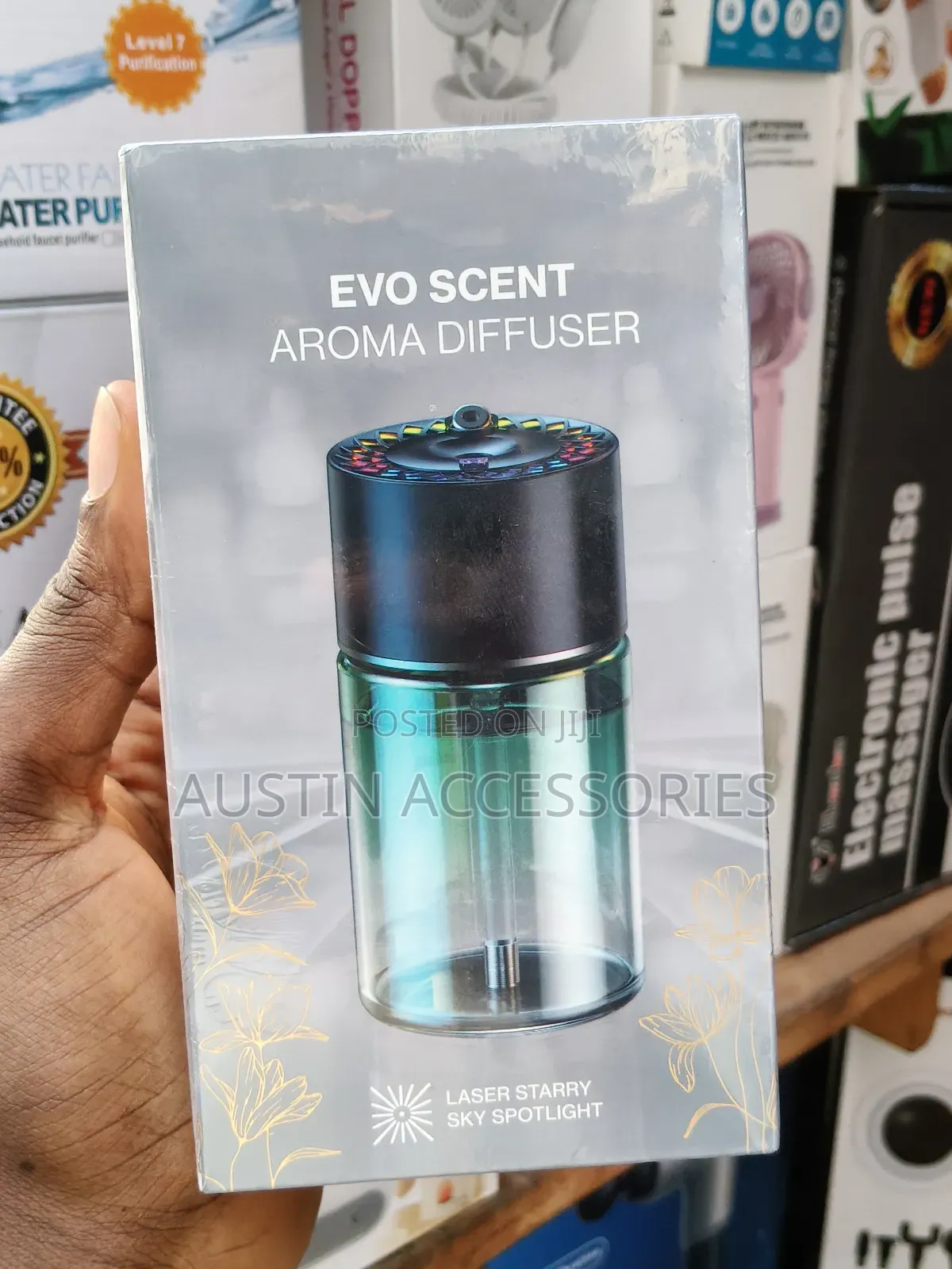 Evo Scent Rechargeable Aroma Diffuser (Comes With Full Oil), for Cars