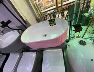 Executive Countertop Pink and White