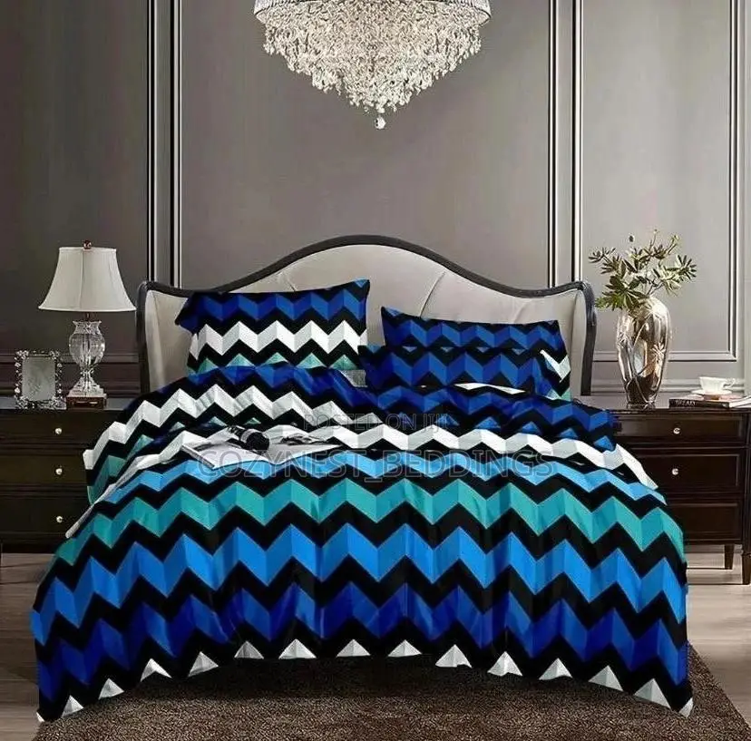 Modern Bedding Set | Bedsheet With Duvet Cover Pillowcase (6x6)S