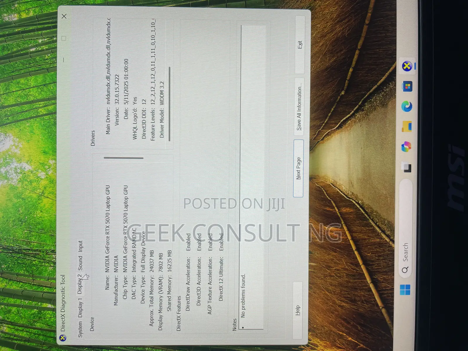 Laptop MSI Katana 15 32GB Intel Core i9 SSD 1T