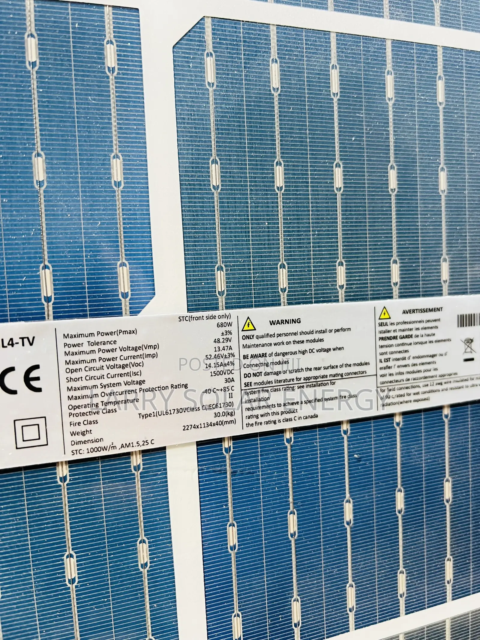 680w Bificial Solar Panel
