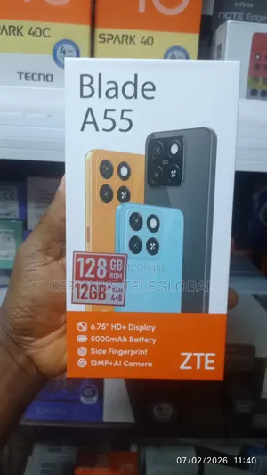 New ZTE Blade A55 128 GB Black