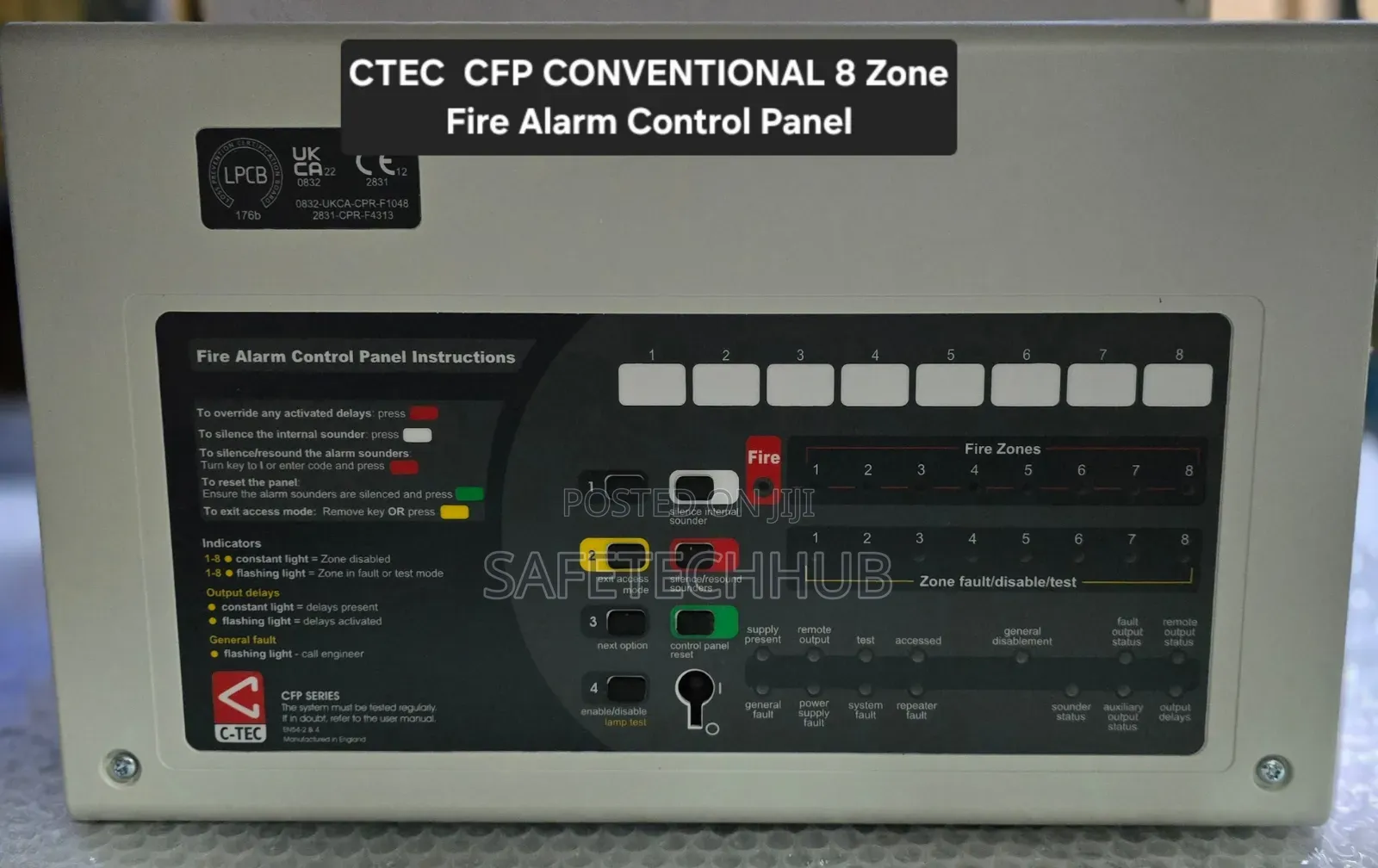 Ctec Cfp Fire Alarm 8 Zones Repeater Panel for sale - Safetechhub Price ...