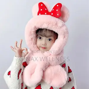Thick, Soft and Adorable Full-Face Troop Hat With Bowknot Design