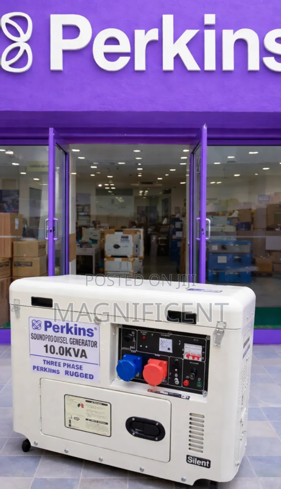 Original 10 Kva Perkins Generator 100% Copper Coil 3 Phase