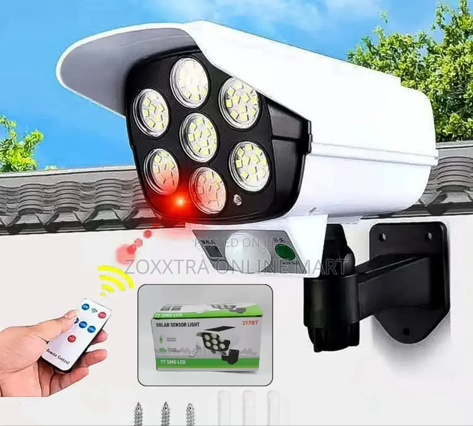77 SMD Led Solar Sensor Light