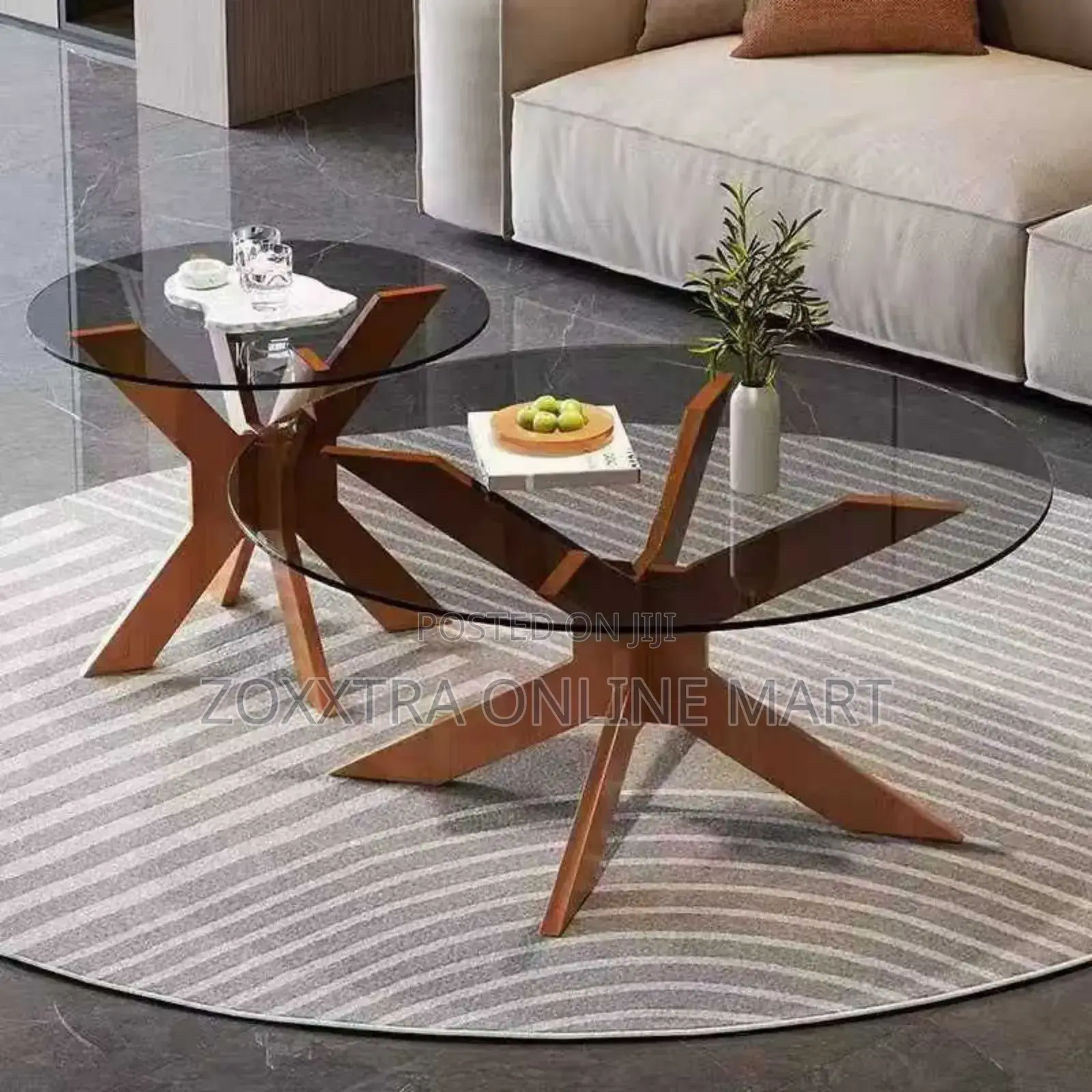 2in1 Glass Centre Table