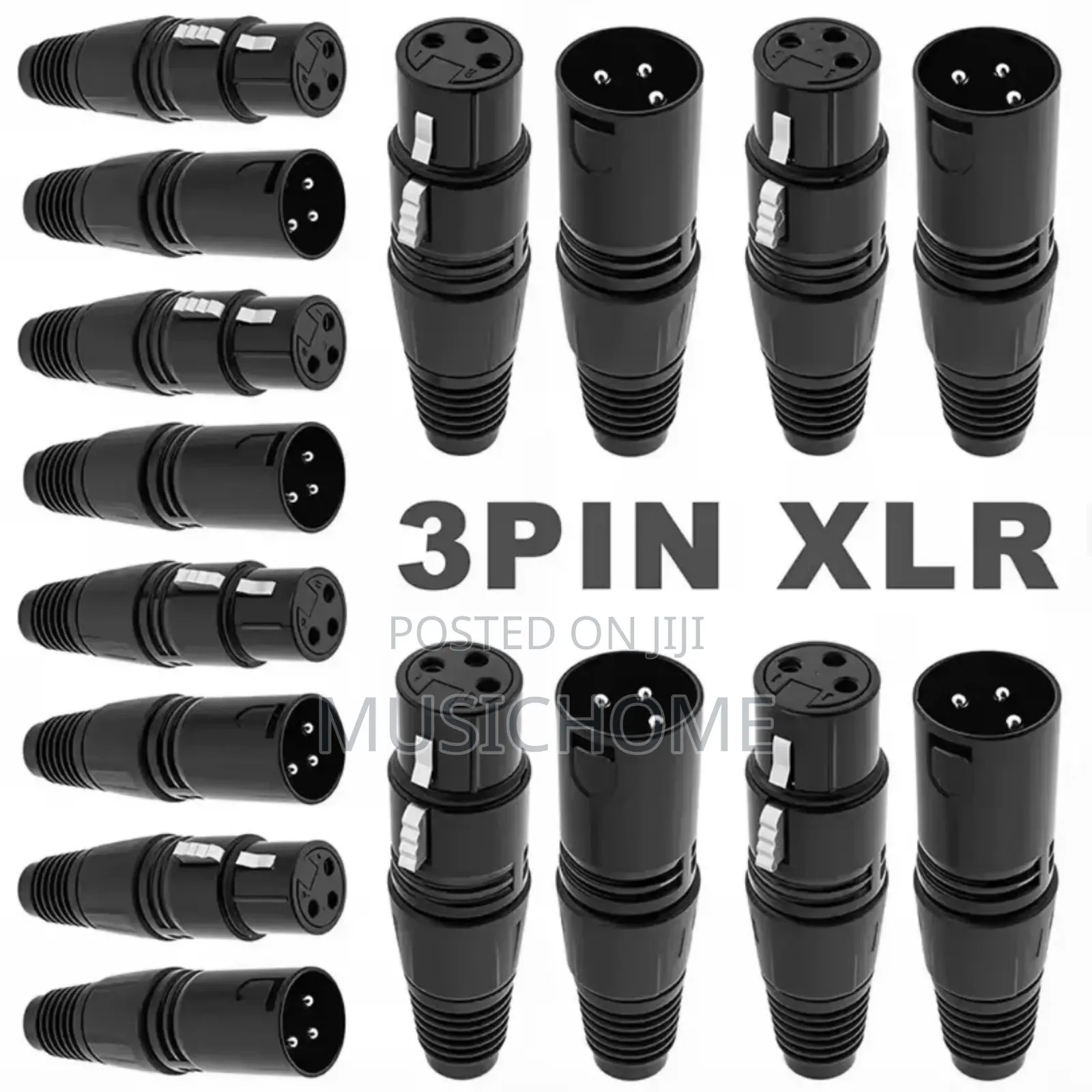 16pcs Xlr 3pin Male And Female Plug
