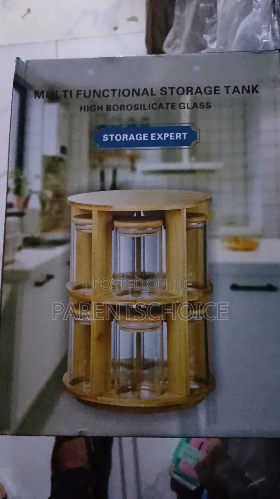Rotating Bamboo Spice Rack