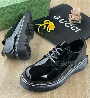 Gucci Shoe Lace Up With Transparent Sole