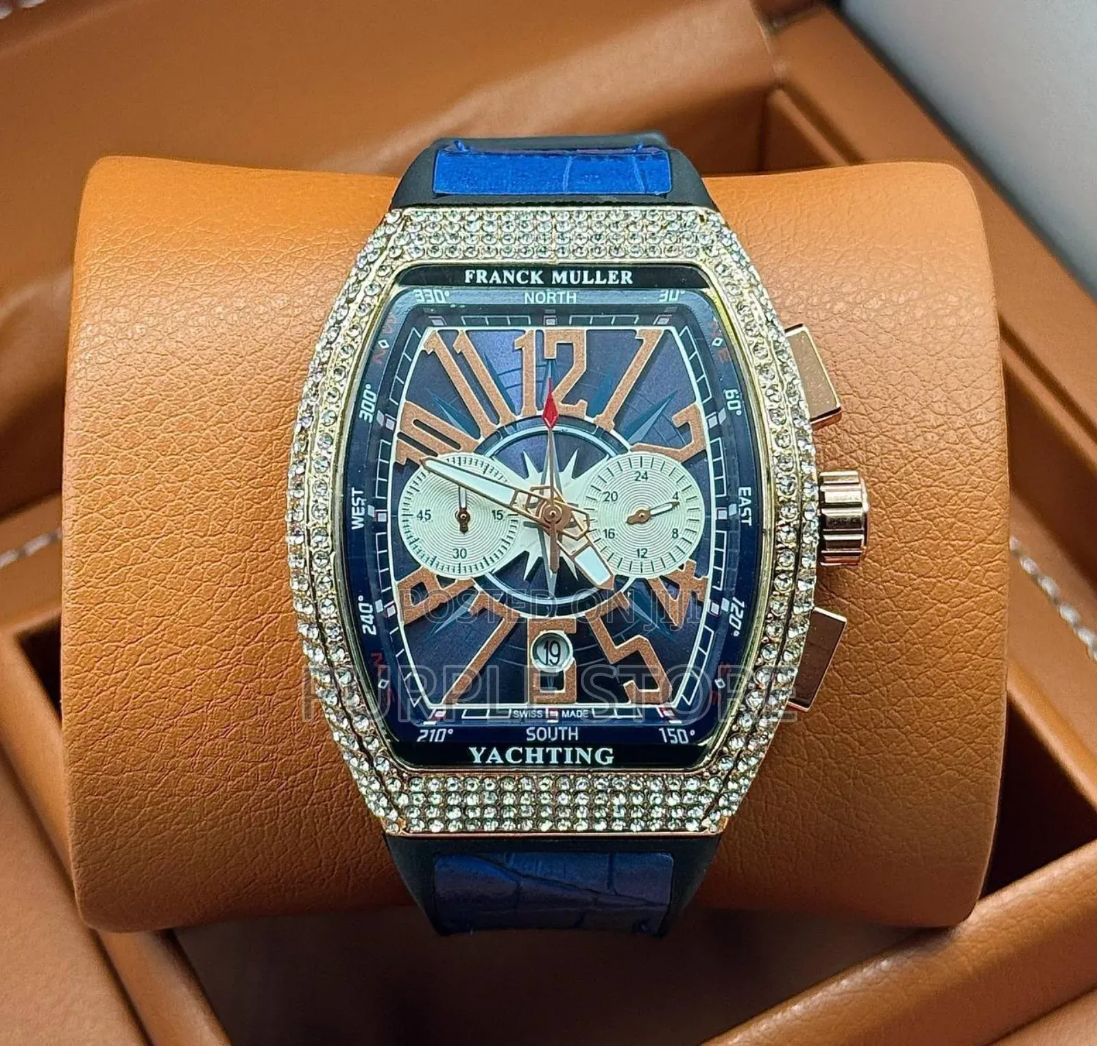 Franck Muller Chronograph Watch Iced Dial