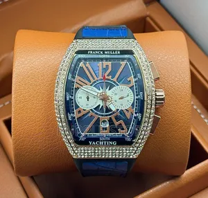 Franck Muller Chronograph Watch Iced Dial