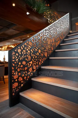Decorative Laser Cut Metal Railing