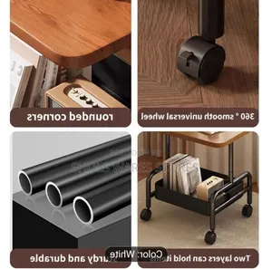 High Quality Multi-tier Rolling Sofa Side Table Stool With Storage