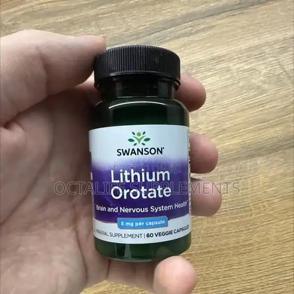 Swanson, Lithium Orotate, 5 Mg, 60 Veggie Capsules