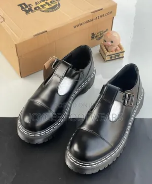 Dr Martin Dull Leather Shoe Sandal Lace Up With Transparent Sole