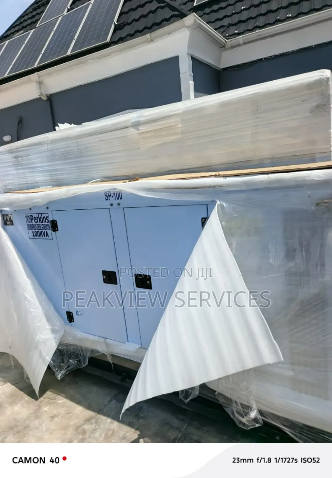 100kva Perkins Diesel Generator – Soundproof Canopy