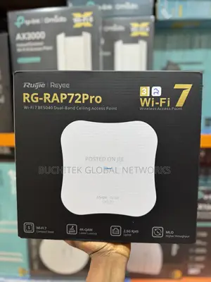 Ruijie Rg-Rap 72pro Wifi 7 Be5040 Dual-Band Ceiling Access Point.
