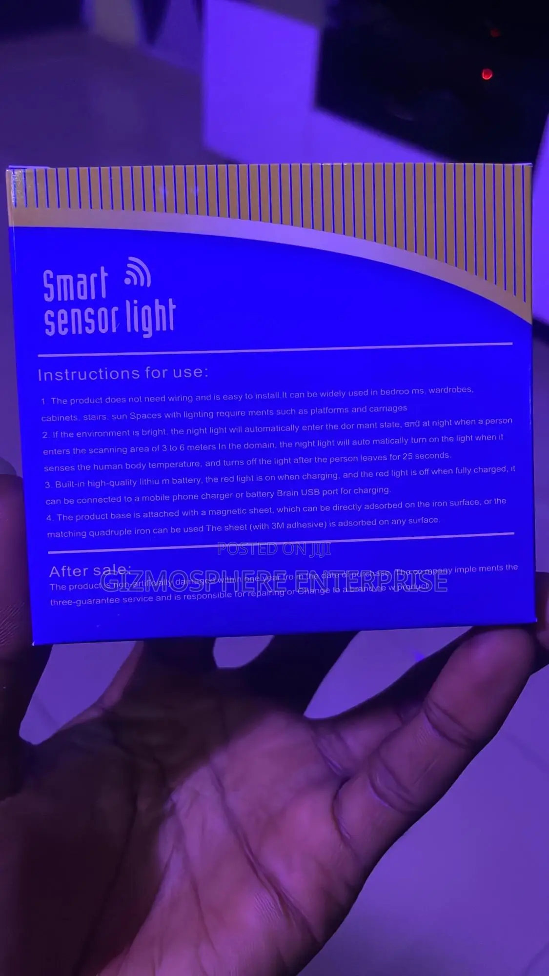 Rechargeable Rgb+Motion Sensor