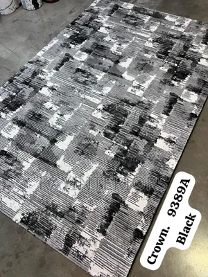 White and Black Turkish Center Rugs