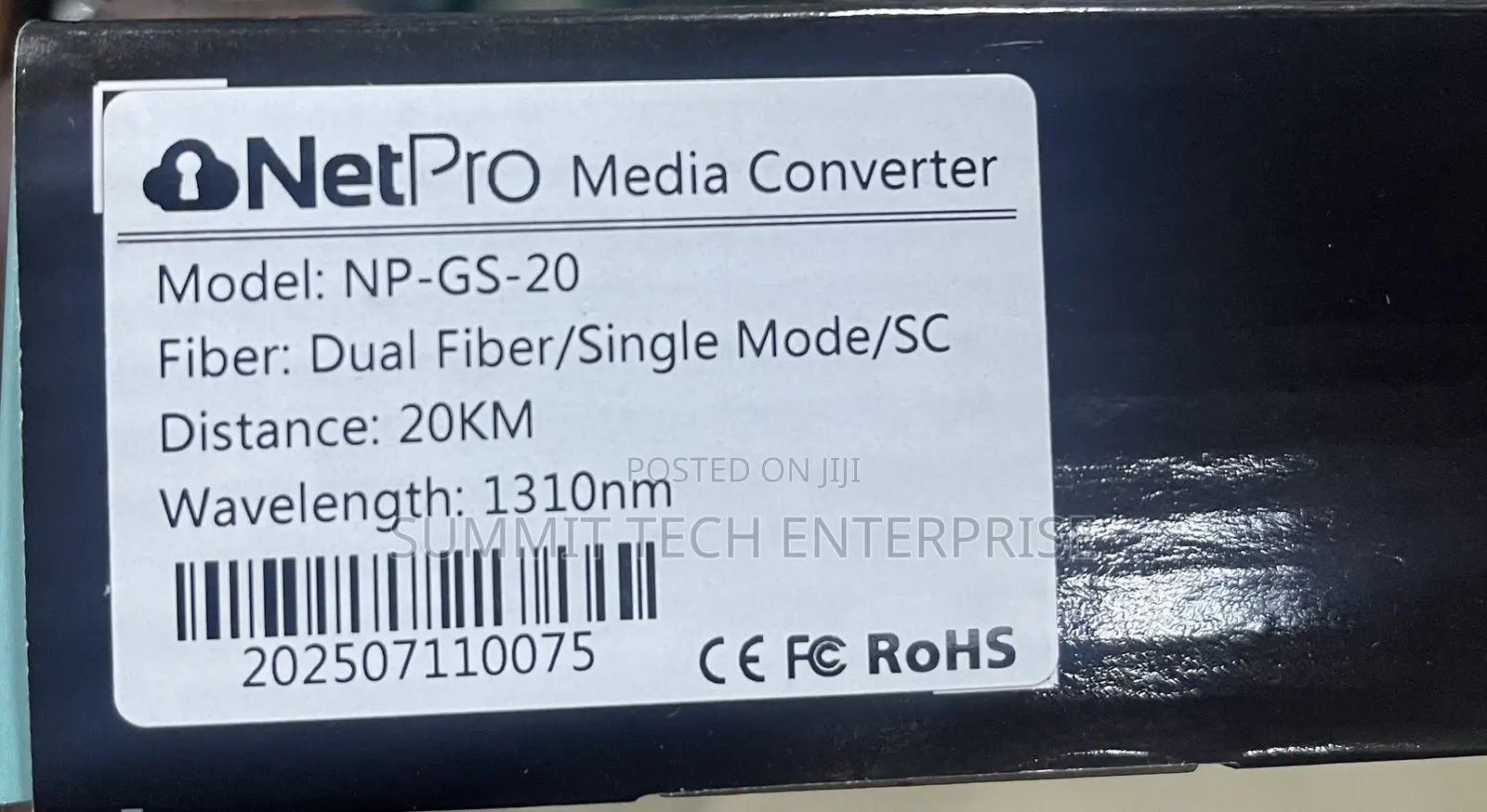 Netpro Media Converter Gigabit Single Mode