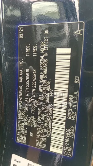 Toyota Highlander XLE 2022 Black