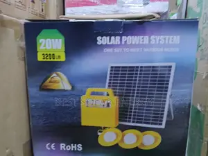 Solar Power Kit With Panel and Bulb