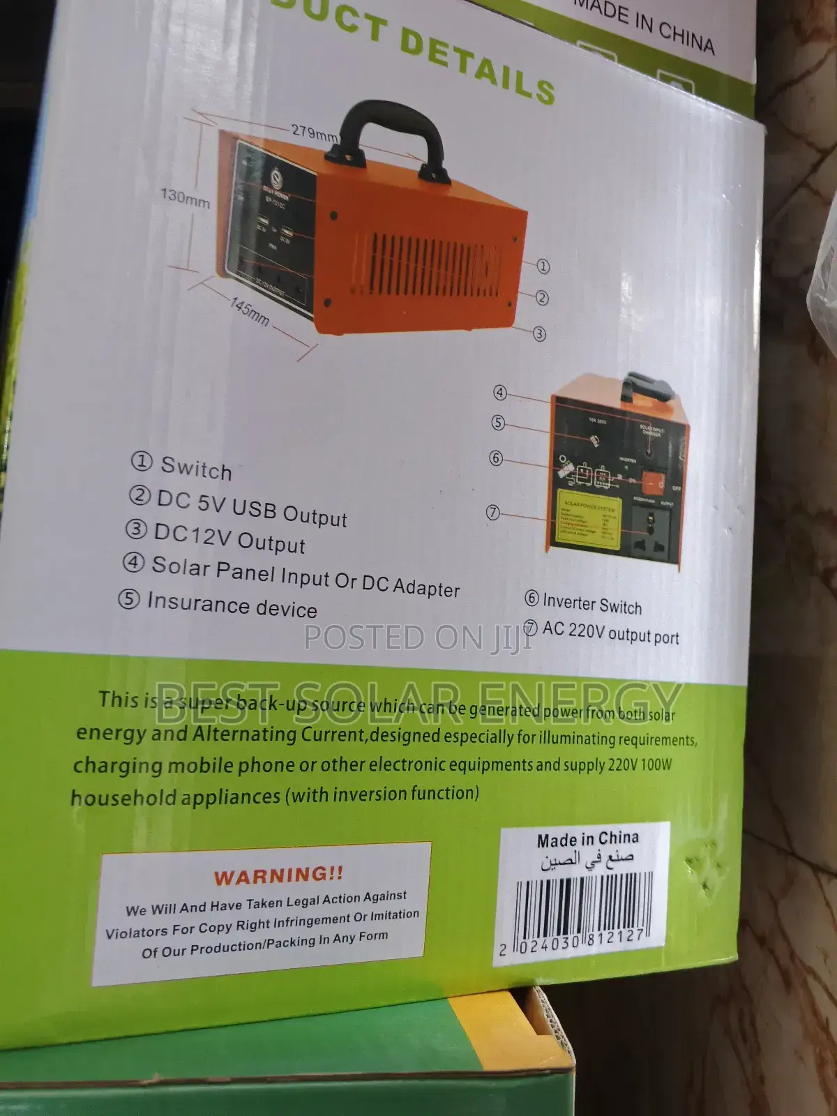 Easy Power Solar Generator With Panel