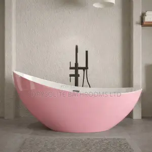 Pink Freestanding Bathtub