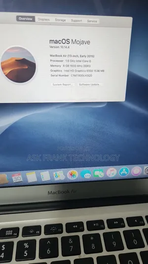 Laptop Apple MacBook 2012 8GB Intel Core I5 HDD 500GB
