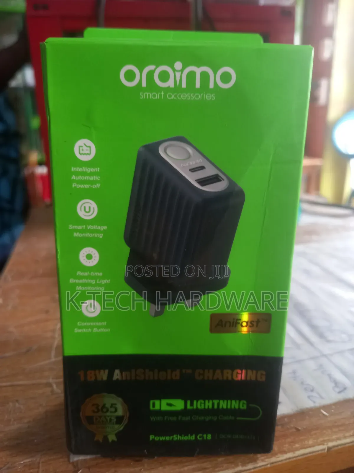 18w Oraimo Power Shield C18 iPhone Fast Charger