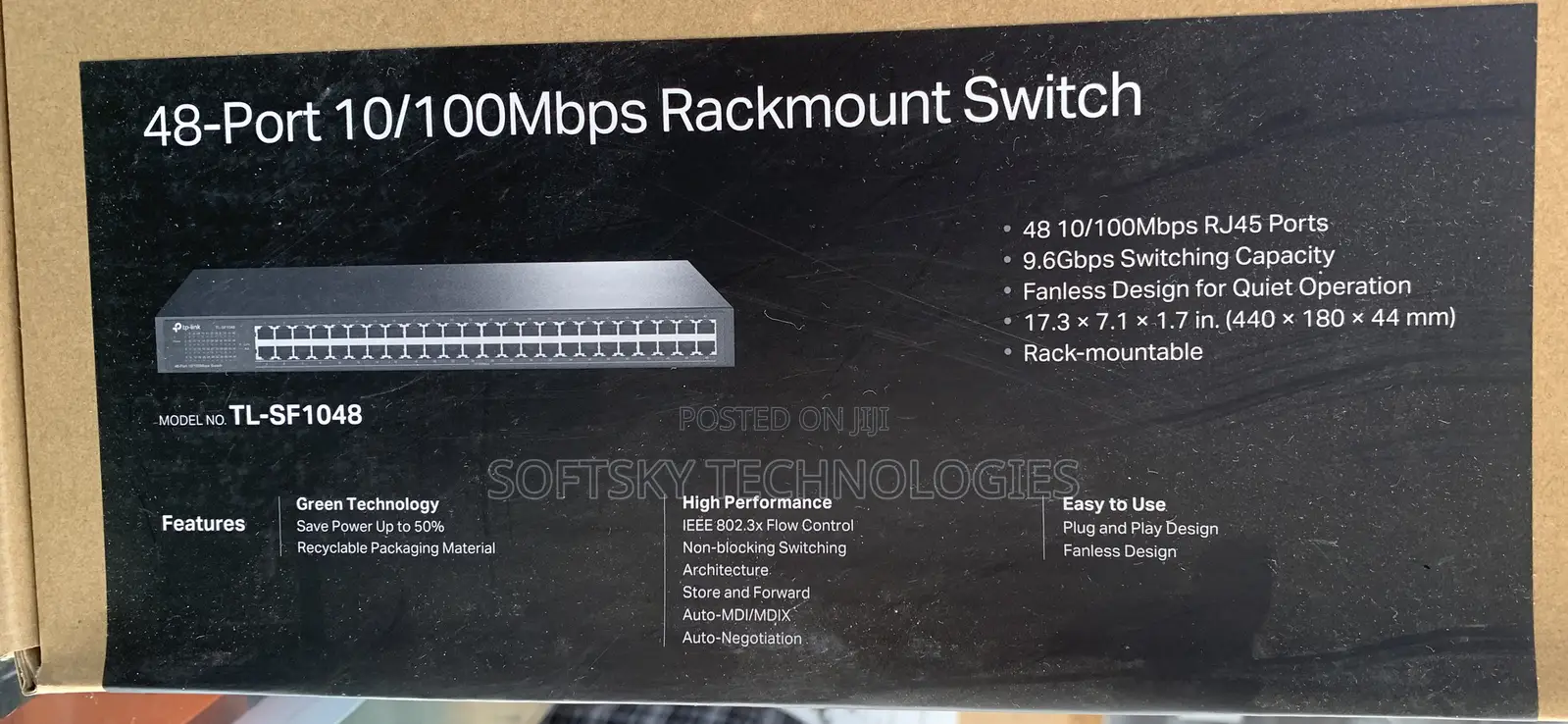 Tp-Link 48-Port 10/100mbps Rackmount Switch