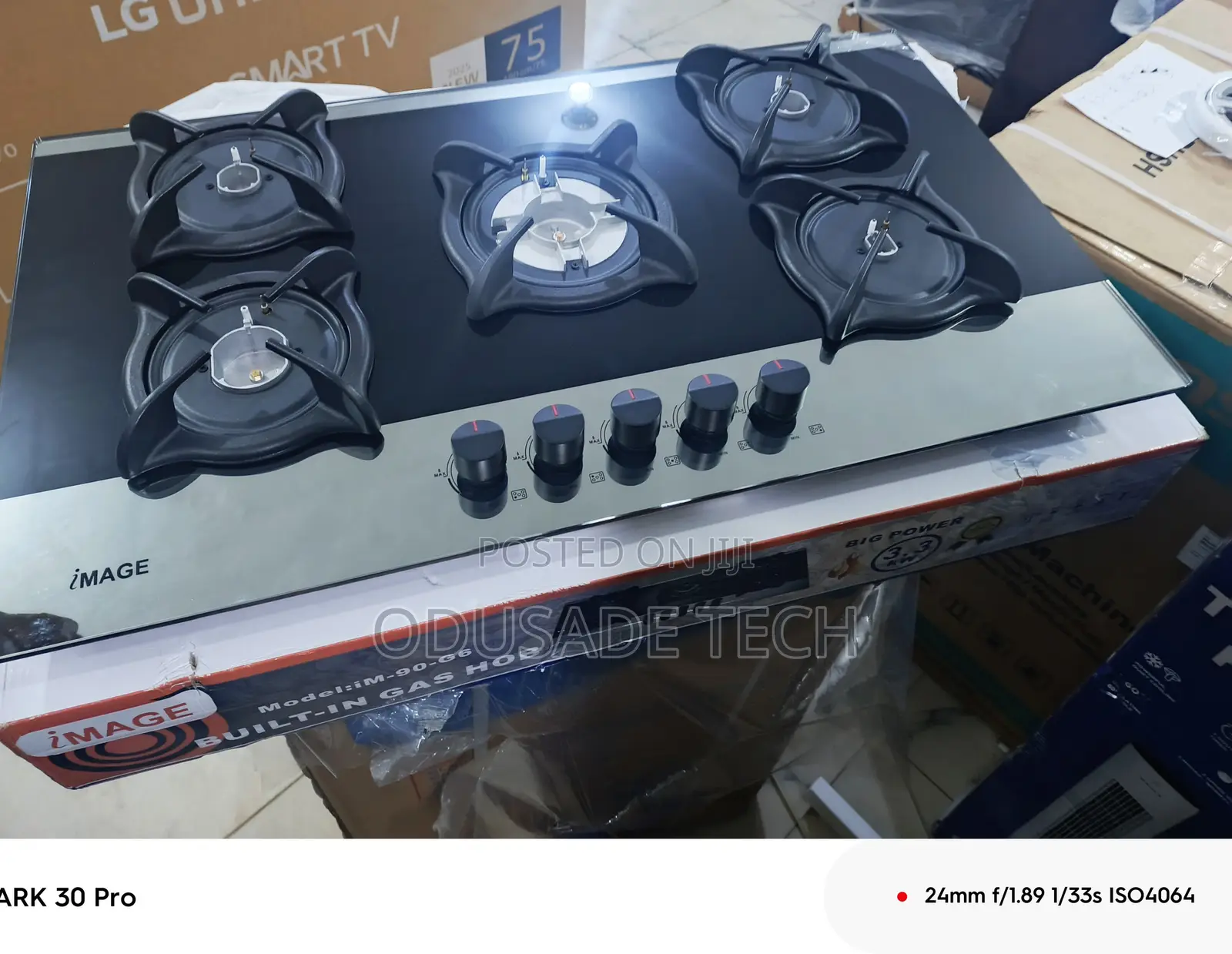Image 90cm Five Burner Gas Range – Latest Model